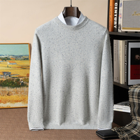 Gestrickter Herrenpullover Herbst und Winter Neuer Stil 100% Reines Kaschmir Rundhalspullover Verdickt