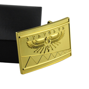 プリントロゴ鉄金属フリップトップキャンバスブランクカスタムDiyベルトバックル - Product Image 2