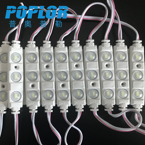 โมดูลหล่อขึ้นรูปด้วยไฟฟ้า Poplor Led รุ่น 5730 3 ดวง กันน้ำ หลายสี รูปทรงสี่เหลี่ยมผืนผ้า สำหรับไฟป้าย - Product Image 1
