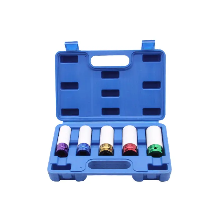 Neue Produkte Buntes Handwerkzeug-Kit 5 Stück 1/2 "Impact Deep Socket Set