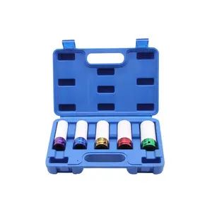 New Products Colorful Hand Tools Kit 5pcs 1/2" Impact Deep Socket Set