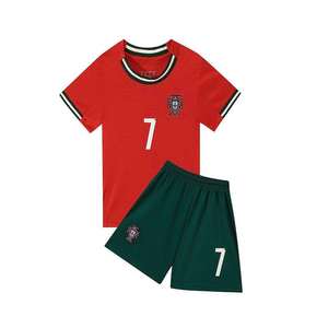 Ensemble d'uniformes de football pour enfants Portugal domicile pour les matchs de la Coupe du Monde # Maillot de football n°7 - Product Image 3