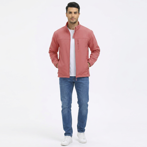 Factory Supply Men <b>Canvas</b> Softshell Jacket Stand Wholesale Bulk Breathable Waterproof Windproof Outdoor Hot Selling Comfortable - Product Image 1