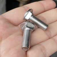 Boulon de chariot à tête ronde et col carré en acier inoxydable A2 A4 DIN603 pour l'ingénierie offshore et les projets extérieurs