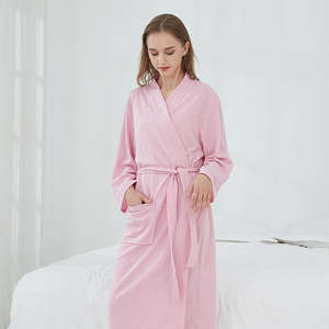 Peignoir personnalisé de haute qualité de dernière conception Super respirant et peignoir en gros à la mode Robe de couchage pour couple - Product Image 3