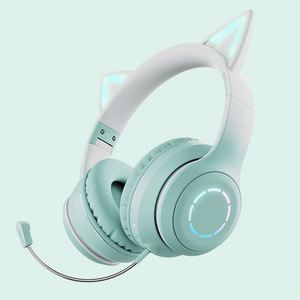 Audífonos Inalámbricos con Orejas de Gato, Audífonos con Micrófono, Sonido Estéreo de Alta Fidelidad, Graves Profundos, Audífonos Inalámbricos - Product Image 3