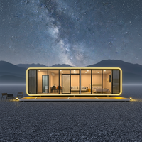Maisonnette préfabriquée de luxe en forme de pomme, unité de logement modulaire moderne pour le développement de centres de villégiature insulaires