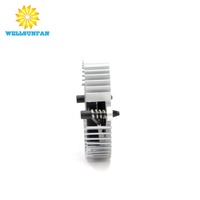Ventilateur sans cadre DC WellSunFan, fournisseur vérifié d'usine de Shenzhen, en aluminium avec pales PBT, 5V 12V 24V, refroidisseur VGA 50x10mm, lot de deux