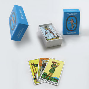 Cartes de tarot d'usine en vente en gros, cartes de tarot <span class=keywords><strong>oracle</strong></span> magiques avec livre d'instructions, impression personnalisée, cartes d'animaux spirituels, tarot - Product Image 2