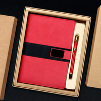 Set de Regalo de Bolígrafo y Cuaderno A5 para Negocios Corporativos, Kit de Escritura para Reuniones de Oficina Ejecutiva, Tapa Dura con Logotipo Grabado, Venta al Por Mayor