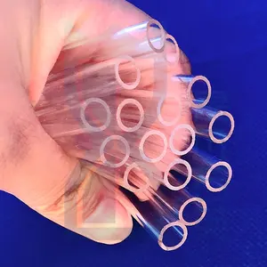 Hitze beständig Quarzglas Zylinder verwendet Silizium transparentes Quarzglas Rohr