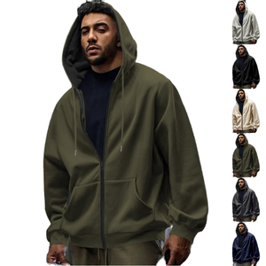 Waterproof Pullover Drop Shoulder Cotton Bamboo Fiber Hoodie HeavyHoodie Custom Zip up Distressed Manufacturer - Product Image 1
