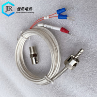 Termometer termokopel baja tahan karat tipe PT100 K suhu tinggi Sensor suhu Universal 3-kawat