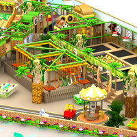 Aoleao Parque de Juegos Personalizado con Temática de Jungla, Toboganes Interactivos y Divertidos para Niños, Centro Comercial, Diversión Familiar, Certificado CE TUV