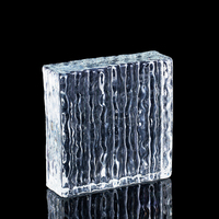 Briques en cristal colorées Bricks150 * 150*50mm carrés en cristal personnalisés par usine