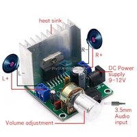 TDA7297 carte d'amplificateur double canal sans bruit 12V carte d'amplificateur finie FE-9720B