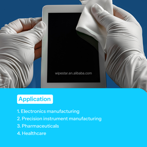 Limpadores industriais do <span class=keywords><strong>M</strong></span>-<span class=keywords><strong>3</strong></span> Cleanroom do Viscose do poliéster sem fiapos descartáveis para limpar o equipamento de processo de alta temperatura - Product Image 6