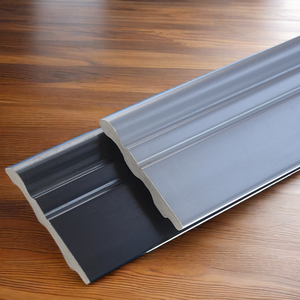 Plinthe en <span class=keywords><strong>PVC</strong></span> minimaliste moderne pour applications hôtelières, longueur de 3 mètres, lignes décoratives pour les coins des murs, accessoires de revêtement de sol - Product Image 1