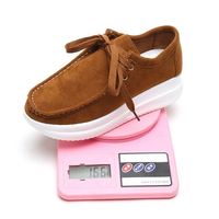 Chaussures décontractées légères antidérapantes pour femmes, confortables, à lacets, augmentant la taille