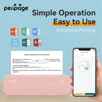 Imprimante papier Peripage A40 A4 2/3/4 pouces Imprimante mobile à transfert thermique sans fil pour l'impression de documents