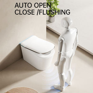 <span class=keywords><strong>WC</strong></span> intelligent en céramique monobloc de style moderne avec télécommande, vidange en S, montage au sol, bidet, accessoire de salle de bain - Product Image 3