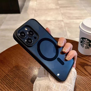 Cubiertas magnéticas económicas para teléfonos móviles Cubiertas de varios colores para teléfonos celulares Cubiertas de acrílico para iPhone Pro Max <span class=keywords><strong>Samsung</strong></span> Ultra - Product Image 3