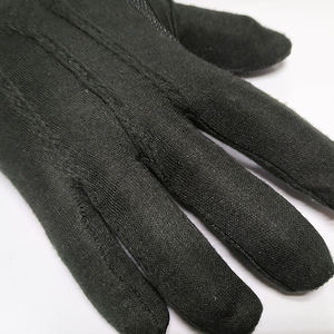 Gants noirs en <span class=keywords><strong>coton</strong></span>/polyester antidérapants pour femmes et hommes, avec <span class=keywords><strong>mini</strong></span>-points de préhension, pour défilés - Product Image 2