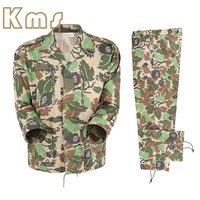 Uniforme français KMS, vente en gros OEM, vente chaude, vêtements tactiques de camouflage vert personnalisés pour les activités sur le terrain