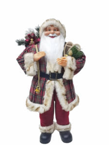 Figurine de Noël artisanale traditionnelle de 90 cm, Père Noël debout, décoration intérieure, poupée, cadeaux de Noël, vente en gros d'usine - Product Image 2