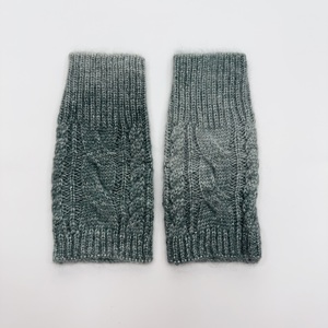 Finger lose Twisted Flower-Strick handschuhe für Damen im Winter mit Touchscreen und Stoff aus Gold-und Silberdraht