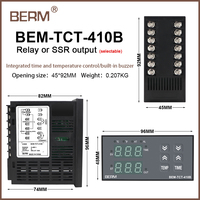 Contrôleur intégré de température et de temps avec affichage numérique, instrument de contrôle de température, thermostat, régulateur de température