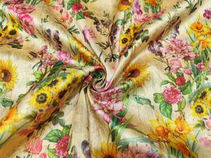 Tissu en Soie de Mûrier Doux et Léger, Respirant et à Séchage Rapide, Motif Géométrique Abstrait pour Robes de Mariée et Textiles de Maison - Product Image 4