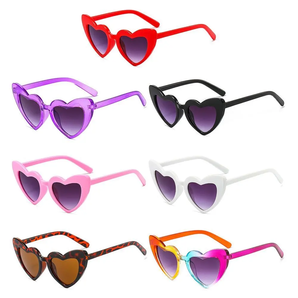 2023 New wholesale sweet love&roses hearts pink sunglasses fashion women love heart glasses shaped sunglasses lentes sol
