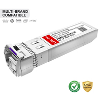 Modul SFP+ SFP 10G Transceiver Serat Optik BiDi 80km Simplex LC SMF 1490nm-TX/1550nm-RX Kelas Komersial untuk Switch Pusat Data