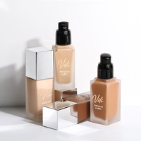 Meilleur fond de teint à couverture complète 10 couleurs de marque privée avec contrôle de l'huile biologique Waterproof Long-Lasting Matte Concealer Effects