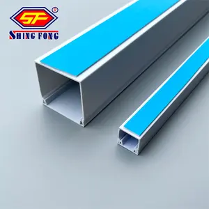 Custom Adhesive Electrical Cable Wire Tidy Plastic Cover PVC Trunking