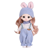 Vêtements pour poupées BJD de 6 pouces, tenues pour filles, vêtements pour poupées d'enfants, 12 animaux du zodiaque, style dessin animé, accessoires en tissu