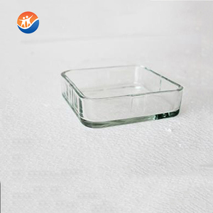 Hình dạng vuông Canister lọ thủy tinh với kính nắp - Product Image 3