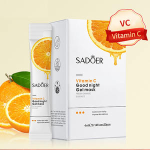 Mascarilla de gelatina con vitamina C, máscara facial para dormir, lavable - Product Image 4