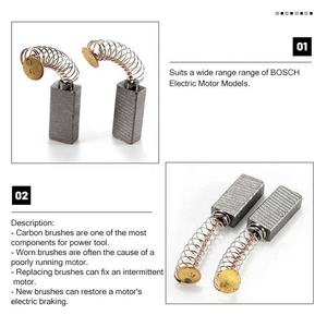 2 Piezas de Escobillas de Carbón de 17x8x5mm para Motor Eléctrico Industrial, Escobillas de Grafito para <span class=keywords><strong>Taladro</strong></span> <span class=keywords><strong>Bosch</strong></span>, Repuesto Genérico - Product Image 6