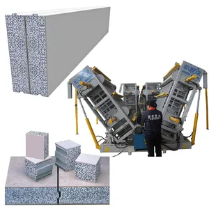 Máquinas para fabricar painéis de concreto de alta qualidade para painel de parede sanduíche leve, painel Eps, linha de produção de concreto pré-moldado, preço de espuma