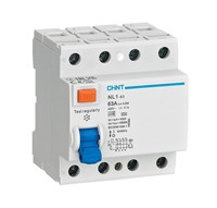Disjoncteur différentiel CHINT NL1 RCCB 2P 4P 25A 40A 63A 30mA 100mA 300mA Type AC