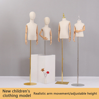Présentoir de vêtements pour enfants, demi-corps factice pour garçons et filles