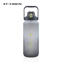 Nouvelle conception, bouteille d'eau de sport en plastique de grande capacité pour l'extérieur, 2000 ml, pour la course à pied et la salle de sport