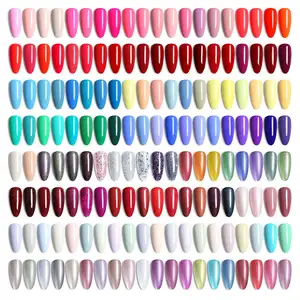 Roniki produtos de arte de unhas fornece verniz de unhas em gel colorido de marca própria personalizado oem absorve lâmpada de led UV esmalte em gel