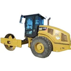 Construction Machinery Japan made Cat Roller Used Single Drum Roll Compactor Cat CS-56B Road Roller