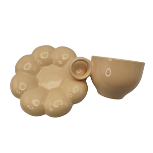 Vente en gros d'usine : Ensemble de tasses à café et à thé en céramique Macaron, forme tournesol, pour café turc, arabe et cappuccino - Product Image 3