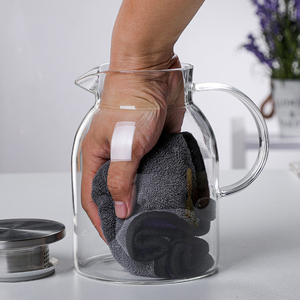 Bình thủy tinh với nắp chịu nhiệt nước Jug cho nóng lạnh nước đá trà và nước trái cây đồ uống - Product Image 2