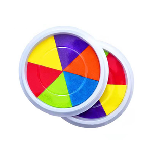 <span class=keywords><strong>Tampon</strong></span> <span class=keywords><strong>encreur</strong></span> coloré de peinture de paume de doigt en gros pour l'éducation d'enfants dessinant des jouets - Product Image 5