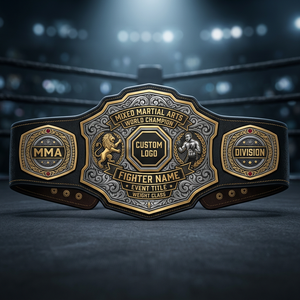 Ceinture de championnat de MMA de qualité supérieure, avec votre logo, taille adulte, pour champion du monde d'arts martiaux mixtes. - Product Image 2